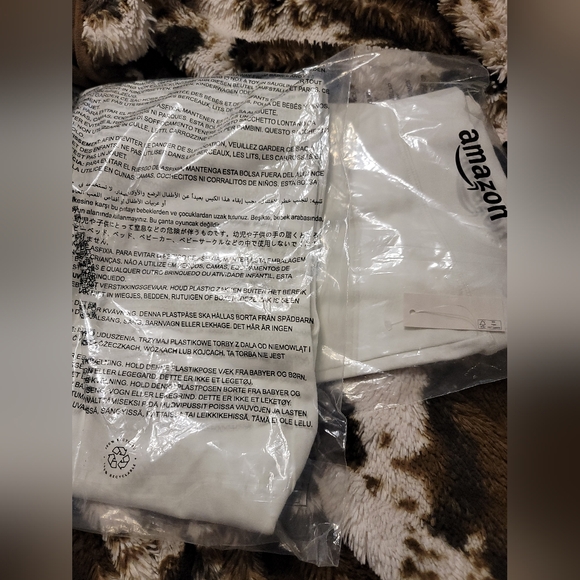 NWT (2) PAIRSWhite Leggings Stretchy Form-Fitting - Picture 10 of 10